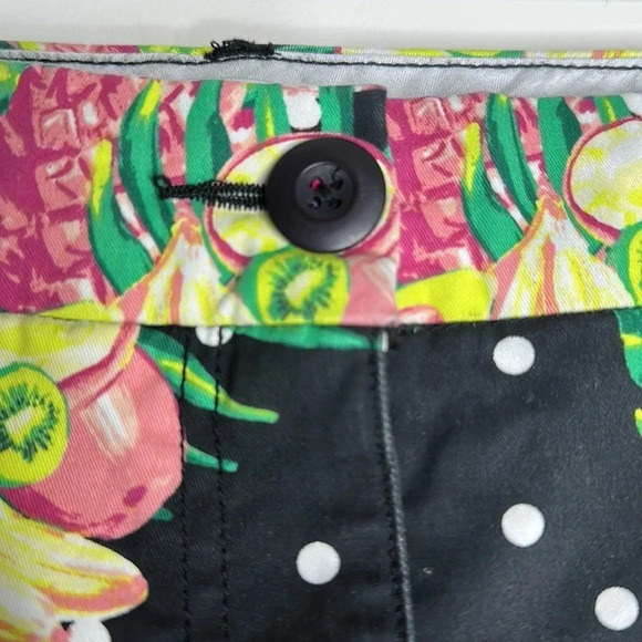 Crown & Ivy Caroline Shorts for Women | Black with polka dots tropical print |10 - Picture 2 of 6
